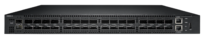 Front view of 1 RU switch