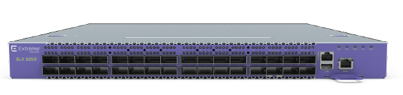 Front panel view of 1 RU switch