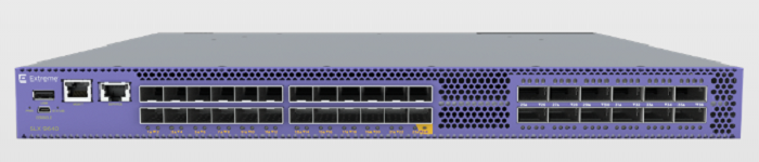 front panel of a 1 RU switch