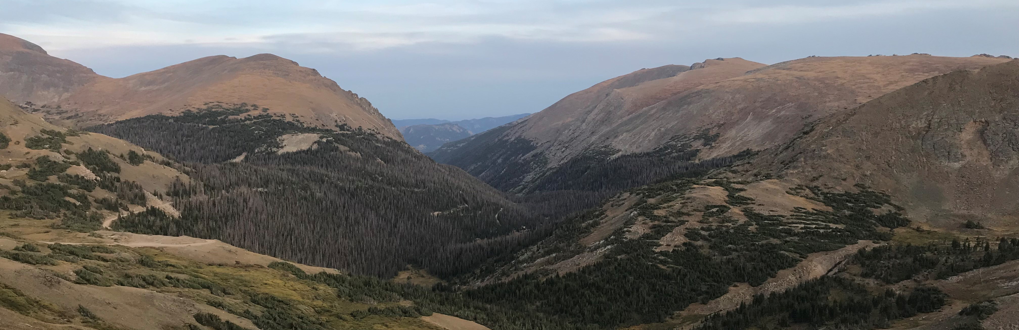 Fall River Valley between Mt. Chapin and Sundance Mountain, Rocky Mountain National Park. Max J. Kaplan. All rights reserved.