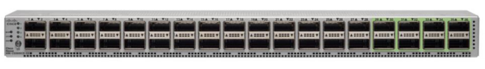 front panel shows QSFP-DD ports